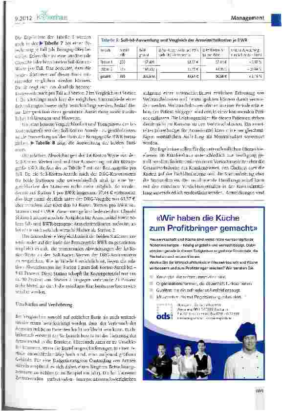 Vorschauseite 5: Die G-DRG-Kostenmatrix des InEK ein Werkzeug für Krankenhausmanager (IV)Die Herausforderung eines transparenten Arzneimittelcontrollings