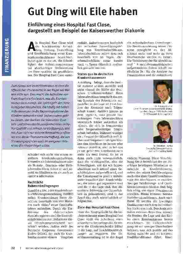 Vorschauseite 1: Gut Ding will Eile haben