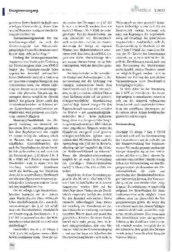 Vorschauseite 3: Zuschläge nach dem Kraft-Wärme-Kopplungsgesetz/ Umsatzsteuerliche Aspekte
