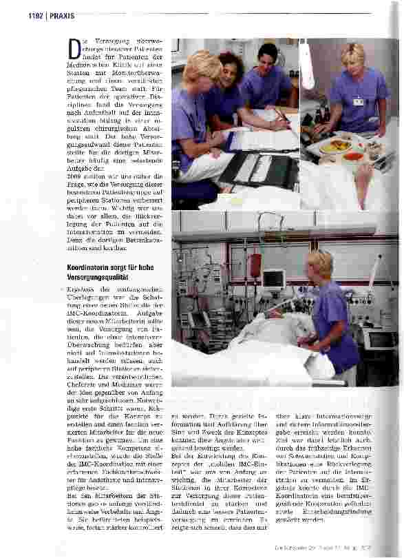 Vorschauseite 2: IMC-Patienten gut versorgen auch auf Normalstationen