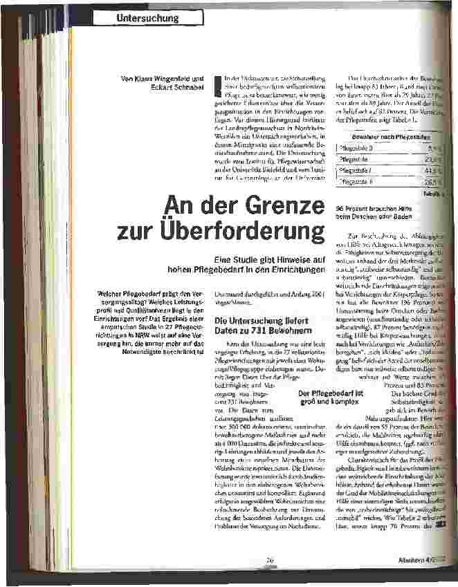 Vorschauseite 1: An der Grenze zur Überforderung