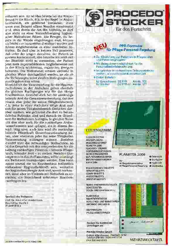 Vorschauseite 3: Der Hygienestandard in der Ambulanz