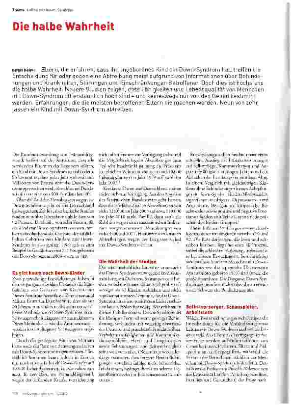 Vorschauseite 1: Die halbe Wahrheit