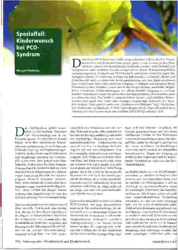 Vorschauseite 1: Spezialfall: Kinderwunsch bei PCO-Syndrom