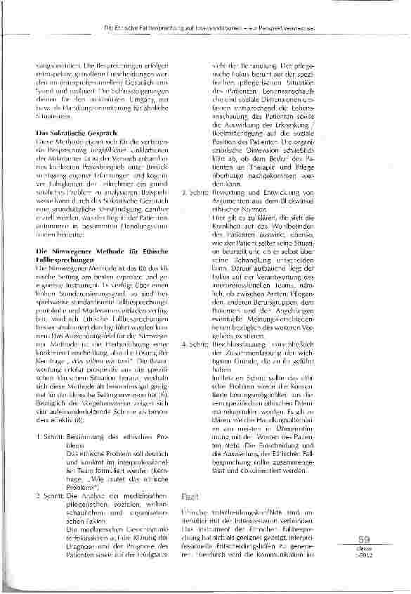Vorschauseite 3: Die Ethische Fallbesprechung auf Intensivstationein Perspektivenwechsel