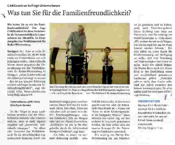 Vorschauseite 1: Was tun Sie für die Familienfreundlichkeit?