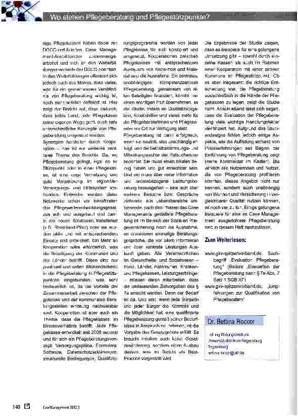 Vorschauseite 3: Wo stehen Pflegeberatung und Pflegestützpunkte?