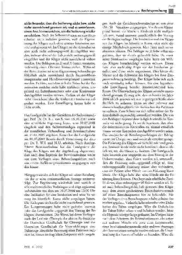 Vorschauseite 3: Koma nach Selbstextubation eines intubierten Patienten SchadenersatzansprücheBGB § 253, § 280, § 611, § 823 Abs. 1