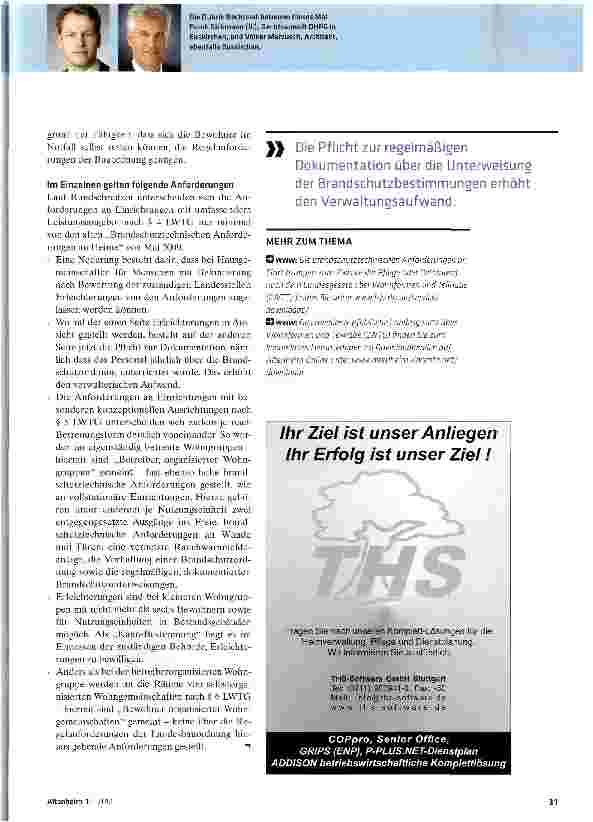 Vorschauseite 2: Rheinland-Pfalz geht beim Brandschutz eigenen Weg