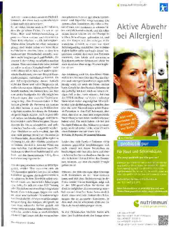 Vorschauseite 2: Haut, Allergie, Darm-und der gemeinsame Nenner