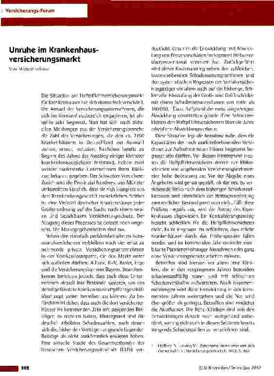 Vorschauseite 1: Unruhe im Krankenhaus