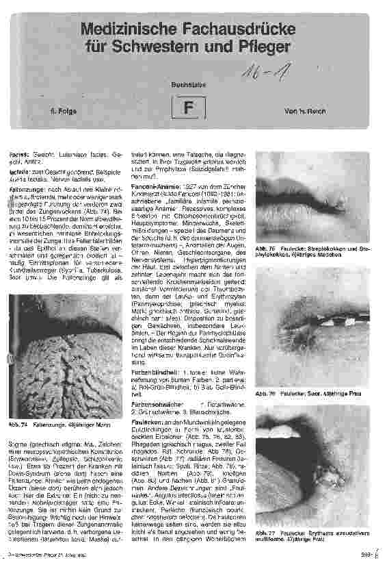 Vorschauseite 1: Medizinische Fachausdrücke für Schwestern und Pfleger