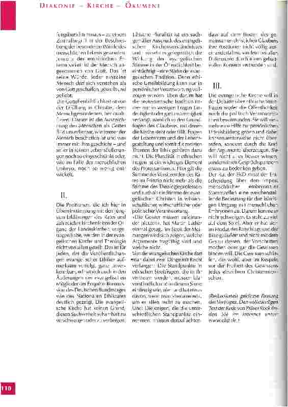 Vorschauseite 3: Bioethik in evangelischer Perspektive