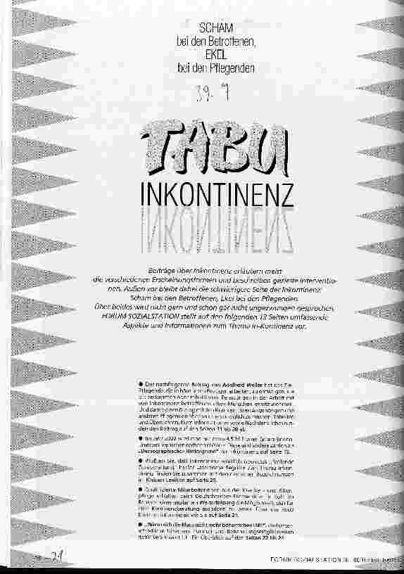 Vorschauseite 1: TABU Inkontinenz