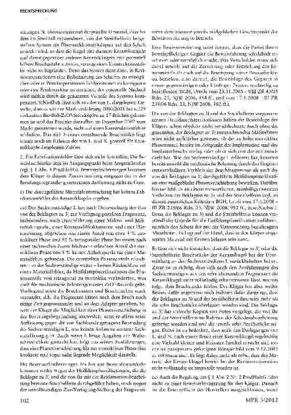 Vorschauseite 4: Nachweis eines Produktfehlers bei einem Medizinprodukt (Hüftprothese)