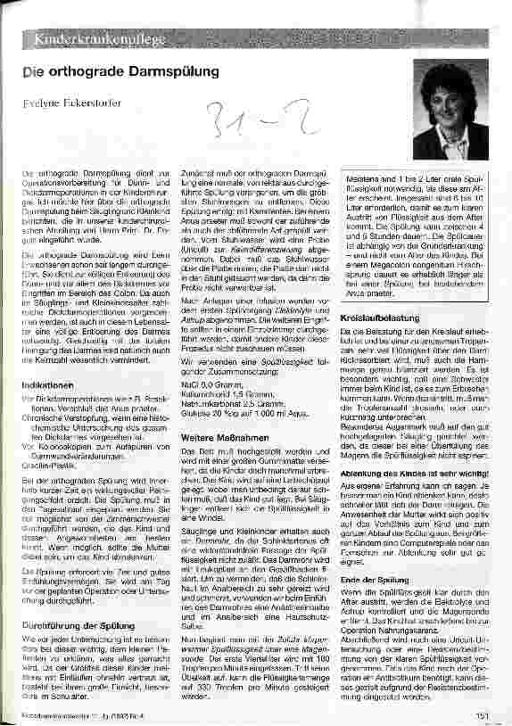 Vorschauseite 1: Die orthograde Darmspülung