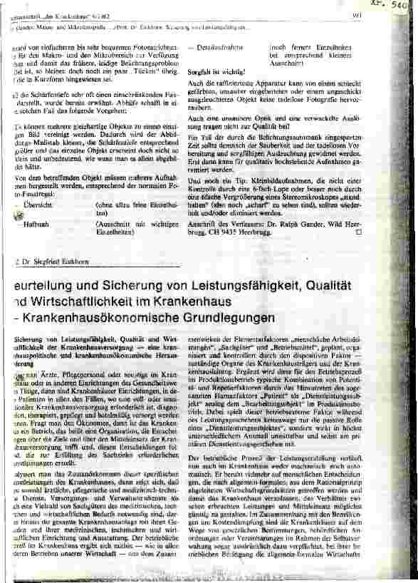Vorschauseite 1: Beurteilung und Sicherung von Leistungsfähigkeit, Qualität und Wirtschaftlichkeit im Krankenhaus