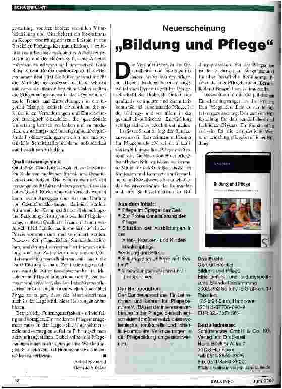Vorschauseite 1: Bildung: Breite Palette der Möglichkeiten