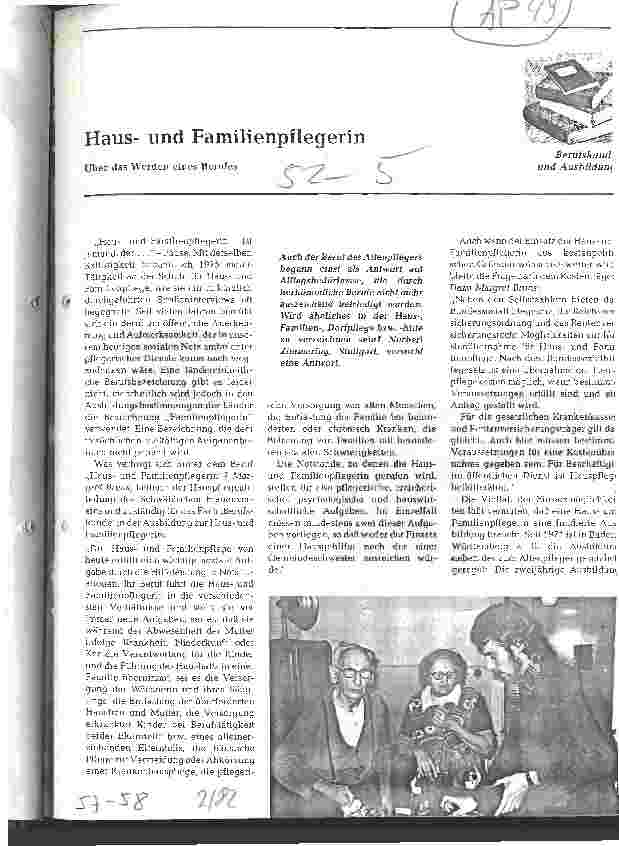 Vorschauseite 1: Hausund Familienpflegerin