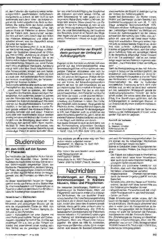 Vorschauseite 2: Keine unrealistischen Forderungen an die Aufklärungspflicht stellen