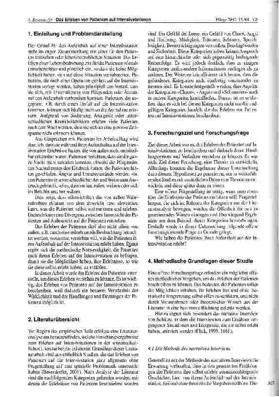 Vorschauseite 2: Das Erleben von Patienten auf Intensivstationen Eine qualitative Untersuchung