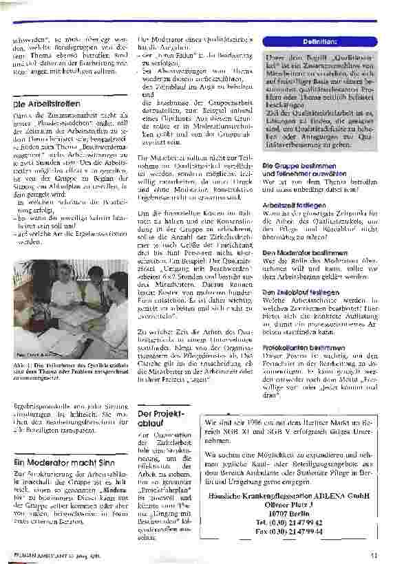 Vorschauseite 2: Methoden und Instrumente zur Qualitätssicherung Teil 1: Der interne Qualitätszirkel
