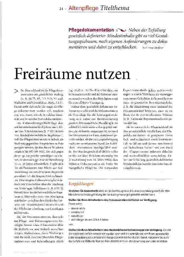 Vorschauseite 2: Freiräume nutzen