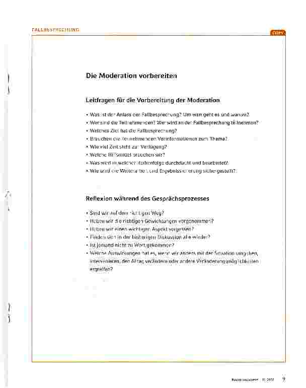 Vorschauseite 2: Arbeitshilfen für die Fallbesprechung