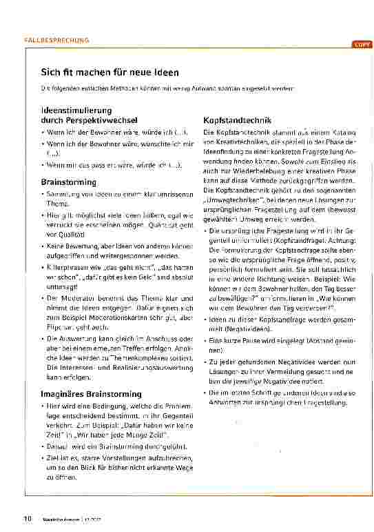 Vorschauseite 3: Arbeitshilfen für die Fallbesprechung