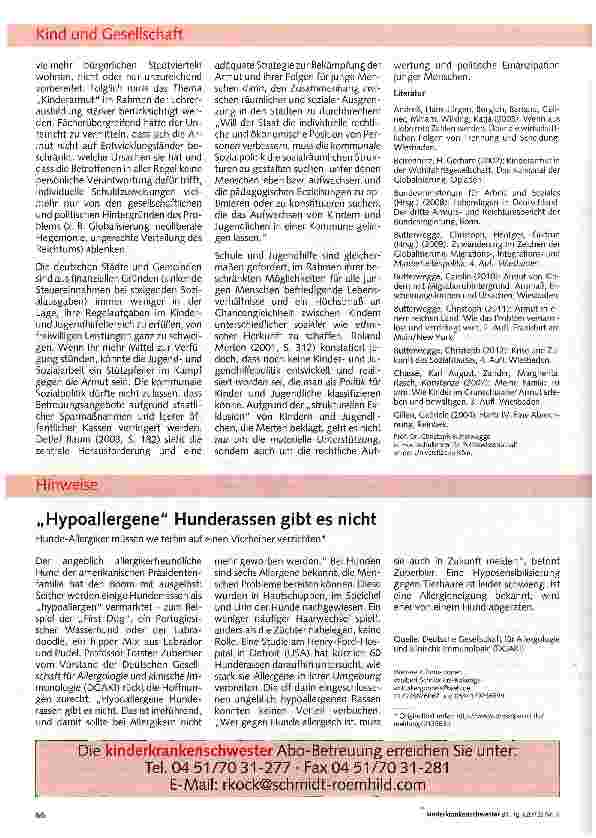 Vorschauseite 4: Kinderarmut in einem reichen Land