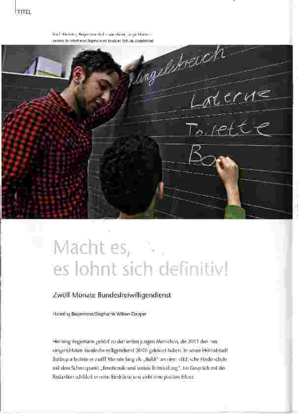 Vorschauseite 1: Macht es, es lohnt sich definitiv!