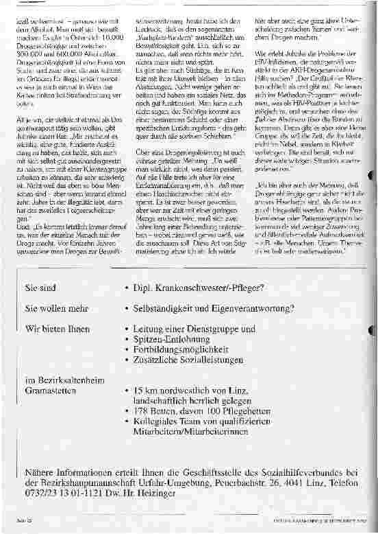 Vorschauseite 2: Drogentherapie: Zwischen Frust und Hoffnung