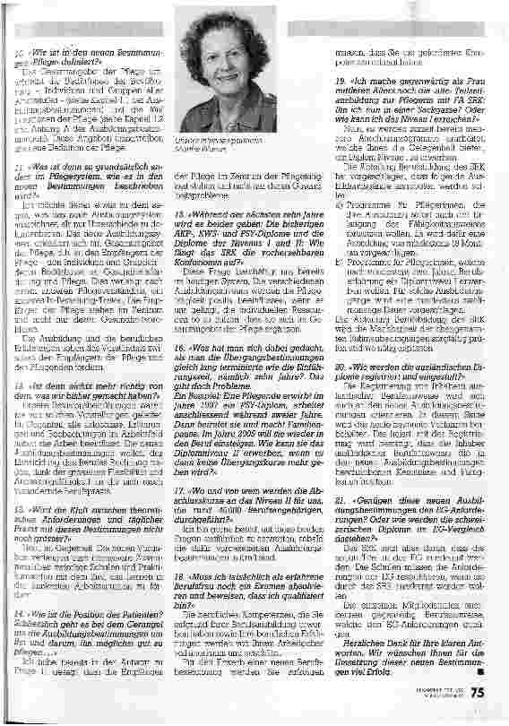 Vorschauseite 2: Wie kann ich das Niveau II erreichen? Fragen zu den neuen Ausbildungsbestimmungen