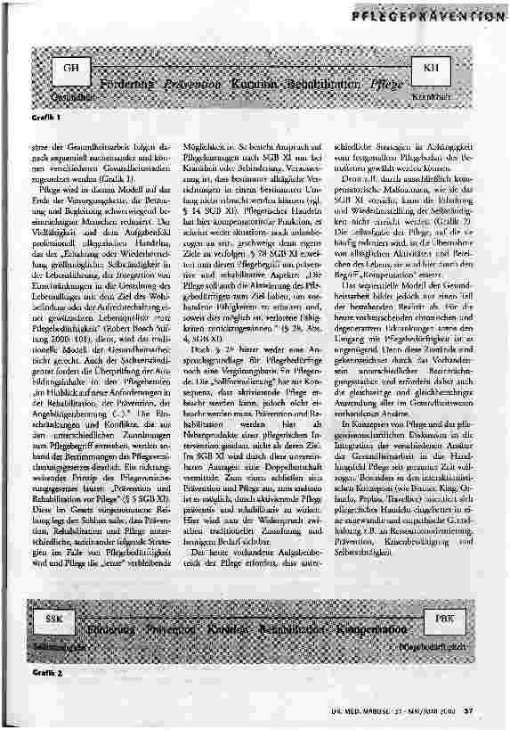 Vorschauseite 2: Pflegeprävention Herausforderung und Notwendigkeit