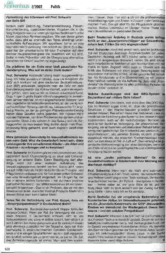 Vorschauseite 6: 10 Positionen zu einer Gesundheitsreform in Deutschland