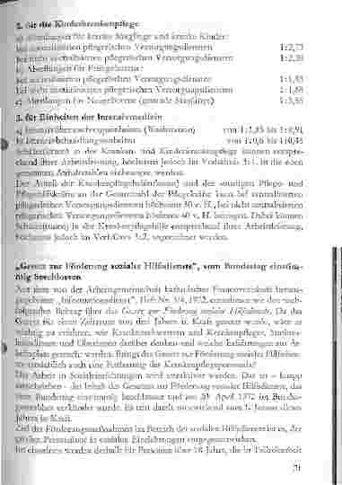 Vorschauseite 3: Anhaltszahlen für die Besetzung der Krankenhäuser mit Pflegekräften
