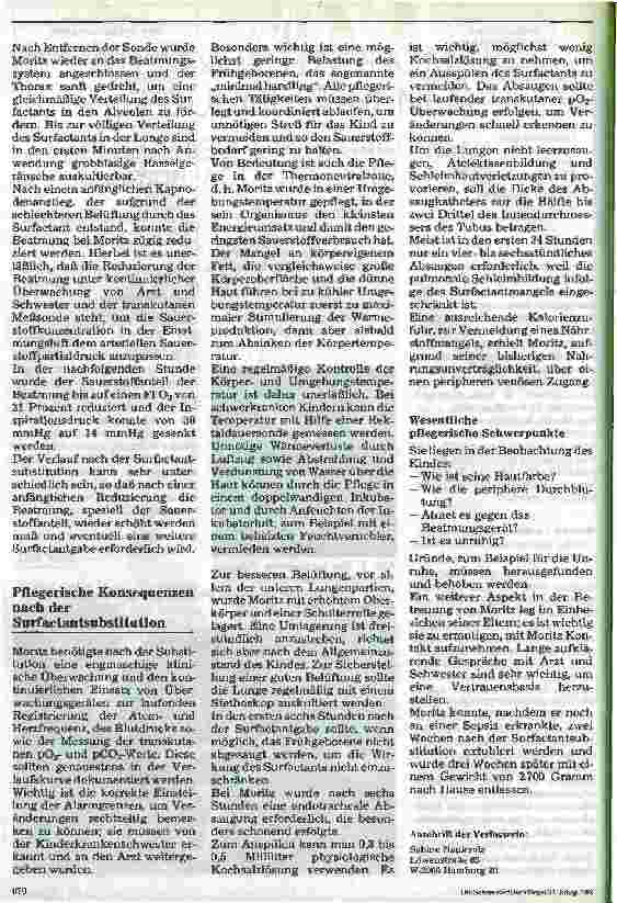 Vorschauseite 3: Atemnotsyndrom bei Frühgeborenen Pflegerische Versorgung nach Surfactantsubsitution