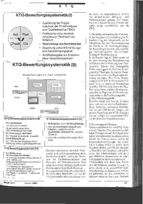 Vorschauseite 6: KTQ steht dem Krankenhausmarkt zur Verfügung Kooperation für Transparenz und Qualität