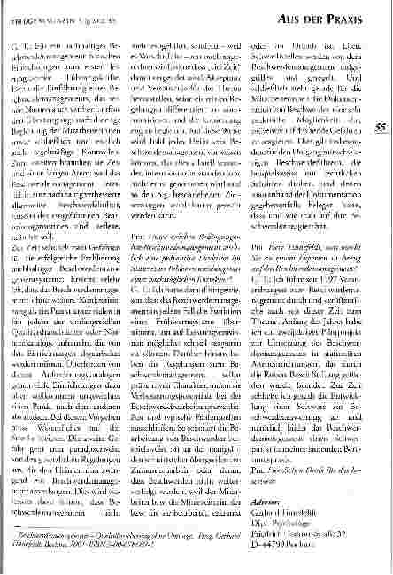 Vorschauseite 4: Beschwerdemanagement Eine präventive Maßnahme zur Erkennung von Risikopotenzialen in der Dienstleitsung. Ein Interview mit Gerhard Tinnefeldt