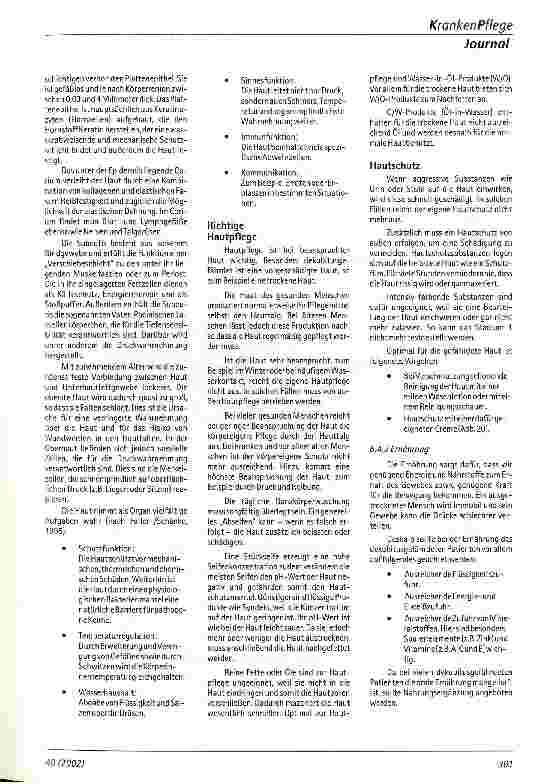 Vorschauseite 6: Prophylaxe von Dekubitalulcera Teil 2