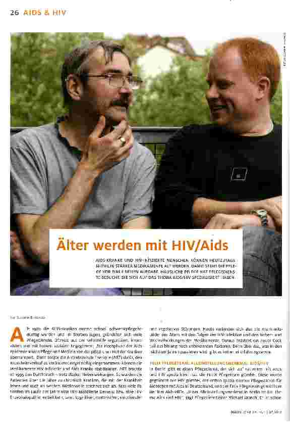 Vorschauseite 1: Älter werden mit HIV/Aids