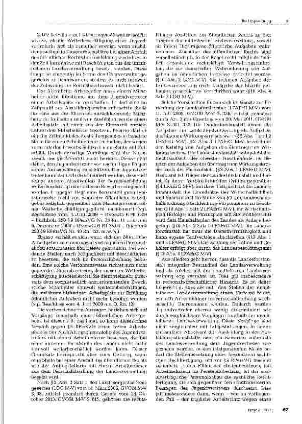 Vorschauseite 2: Zumutbarkeit der Weiterbeschäftigung eines Jugendvertreters