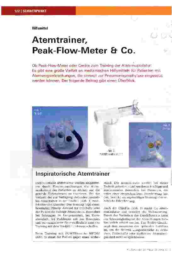 Vorschauseite 1: Atemtrainerf Peak-Flow-Meter & Co.