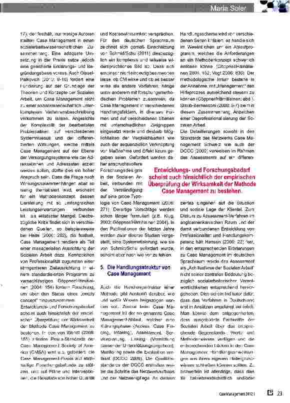 Vorschauseite 5: Case Management - ein professionelles Handlungskonzept der Sozialen Arbeit?