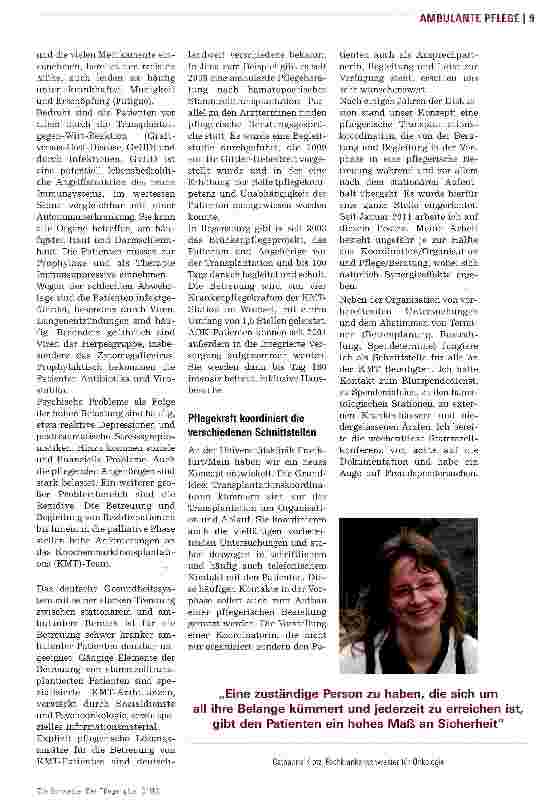 Vorschauseite 2: Nach der Transplantation gut betreut