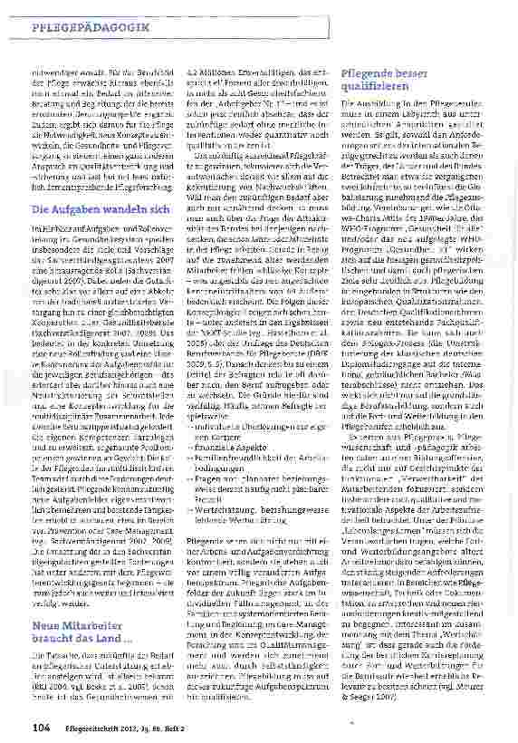 Vorschauseite 3: Für die Pflegepraxis studieren