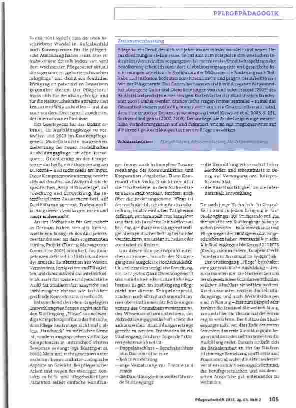 Vorschauseite 4: Für die Pflegepraxis studieren
