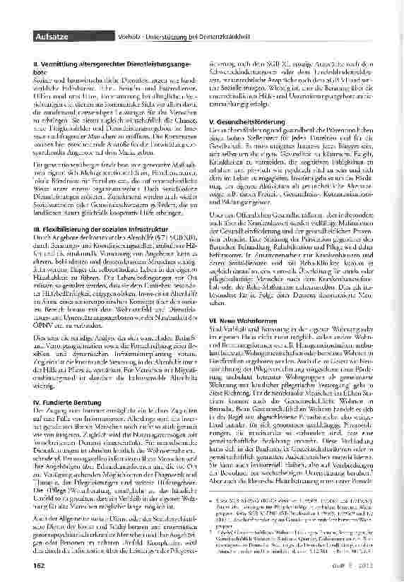 Vorschauseite 2: Unterstützung und Hilfe für demenzkranke Menschen Wie zu leisten und wo zu regeln?