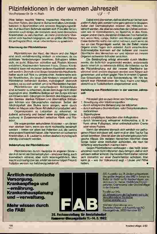 Vorschauseite 1: Pilzinfektionen in der warmen Jahreszeit