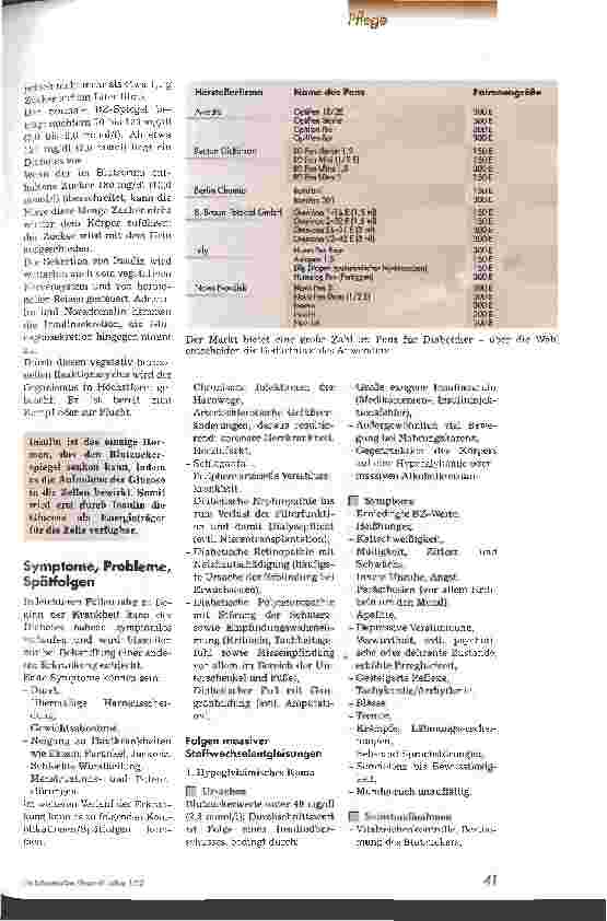 Vorschauseite 2: Pflegehandlungen bei Diabetes mellitus